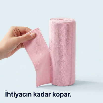 Cleanrolls™ Mikrofiber Rulo Bez – 20 Yaprak