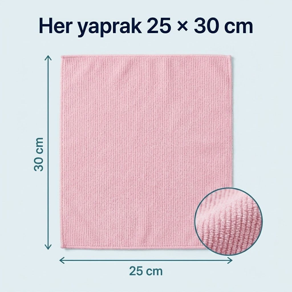 Cleanrolls™ Mikrofiber Rulo Bez – 20 Yaprak