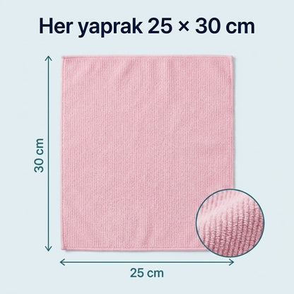 Cleanrolls™ Mikrofiber Rulo Bez – 20 Yaprak