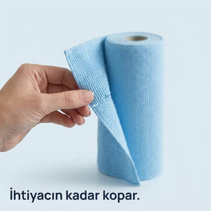 Cleanrolls™ Mikrofiber Rulo Bez – 20 Yaprak
