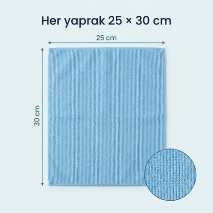 Cleanrolls™ Mikrofiber Rulo Bez – 20 Yaprak
