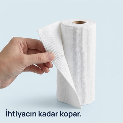 Cleanrolls™ Mikrofiber Rulo Bez – 20 Yaprak