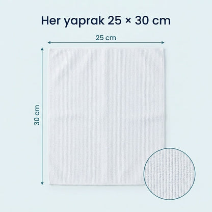 Cleanrolls™ Mikrofiber Rulo Bez – 20 Yaprak